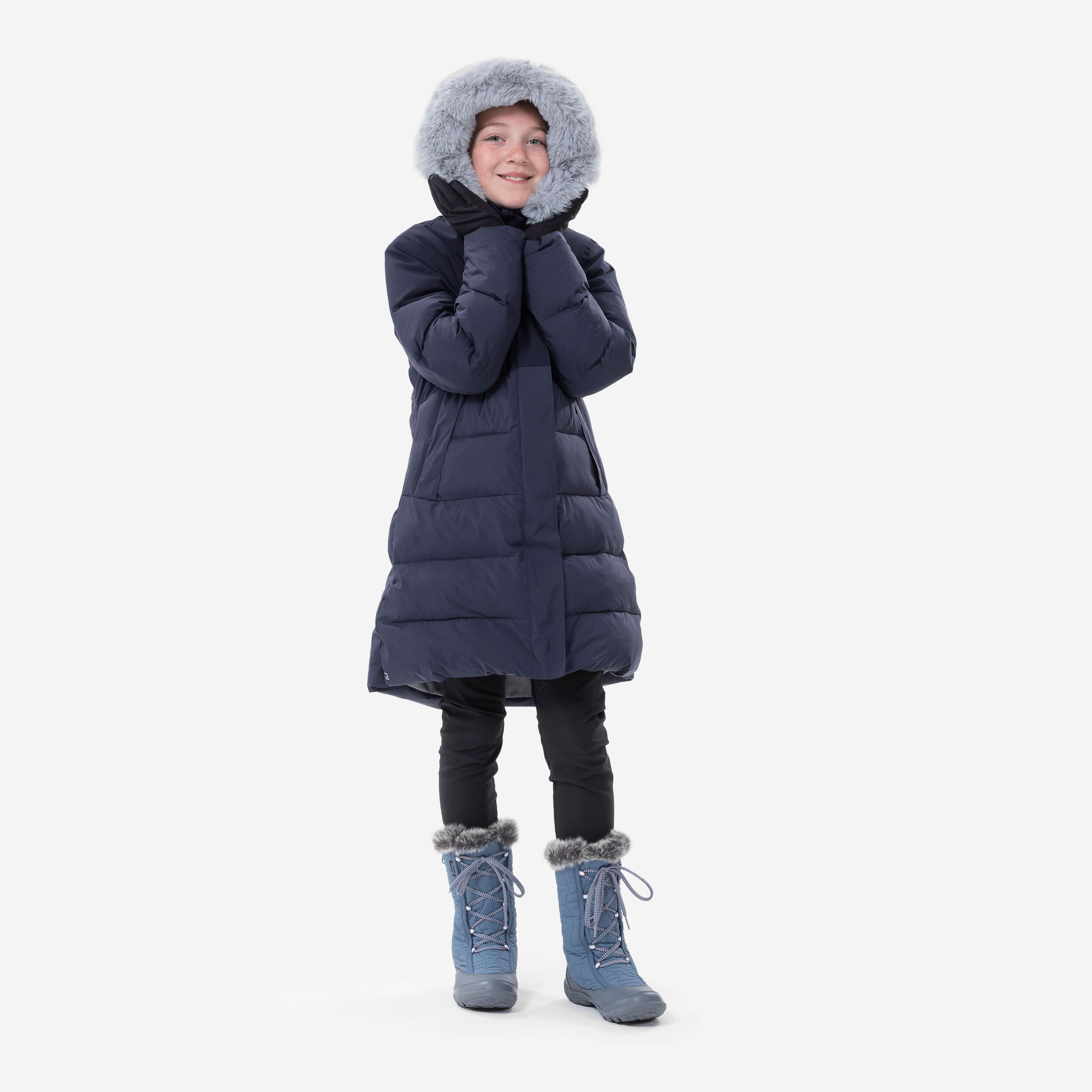 Kurtka turystyczna dla dzieci Quechua NH500 Warm