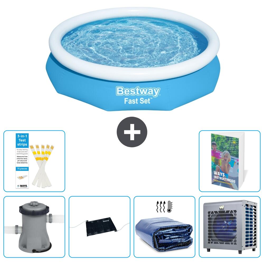 BESTWAY Basen Fast Set Okrągły - 305x66 cm - 7-częściowy S216