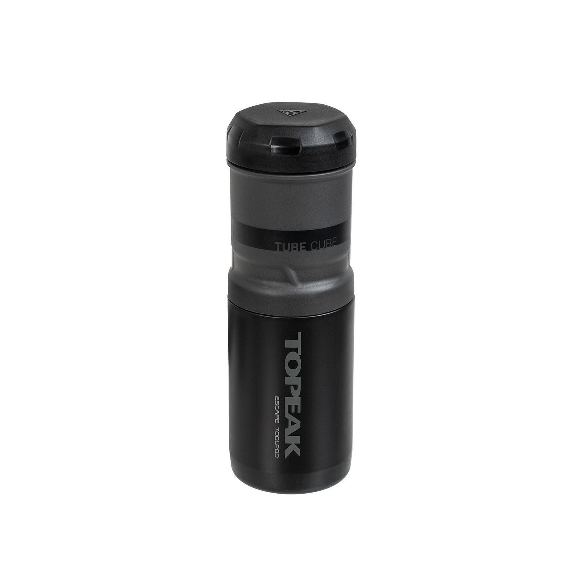 Topeak Escape Pod butelka z schowkiem czarna