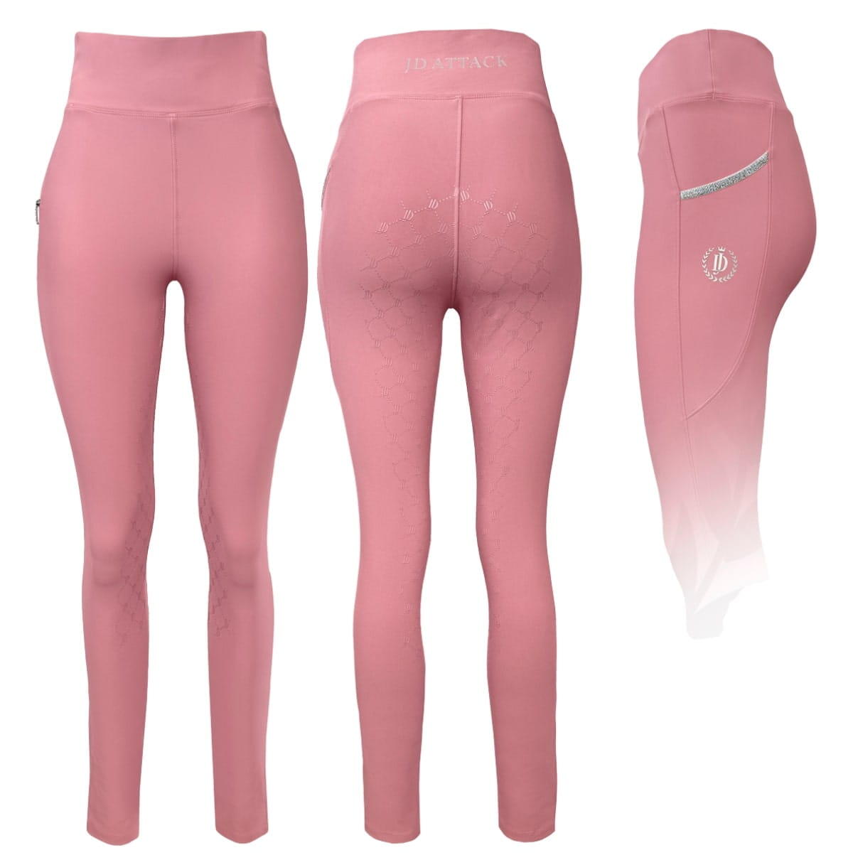 Legginsy jeździeckie z silikonowym lejem JD ATTACK Cathrine