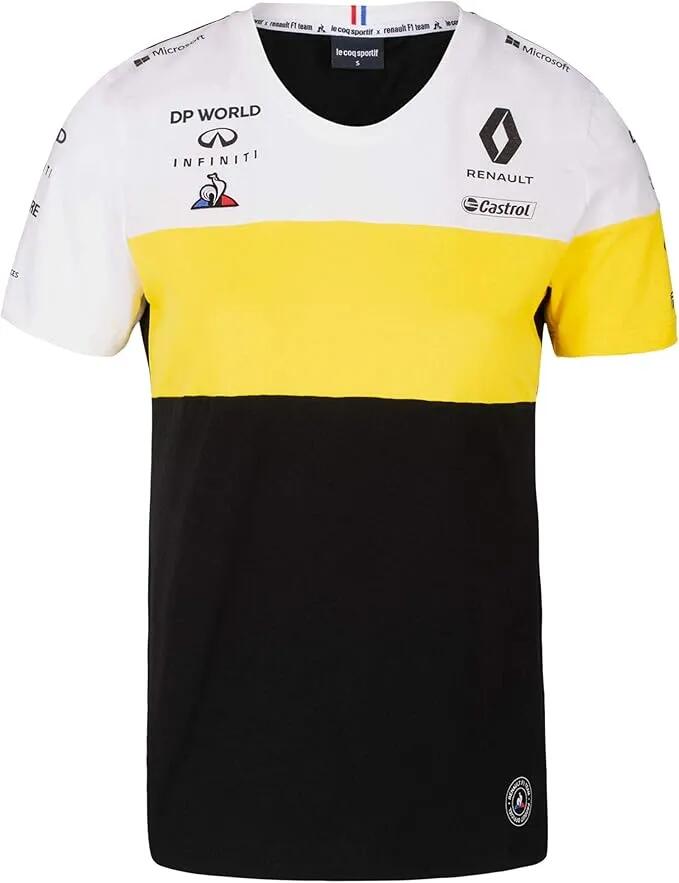 Koszulka dziecięca Renault Jr F1 Team biało-żółto-czarna