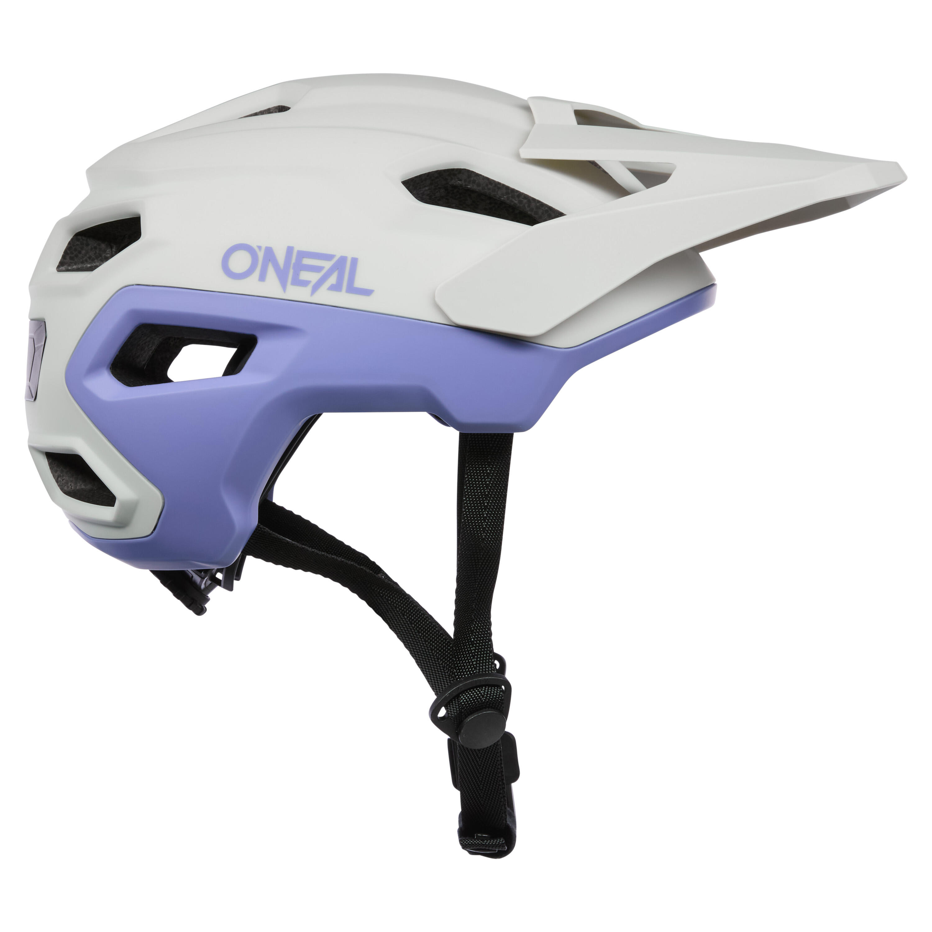 Kask rowerowy MTB TRAILFINDER EVO SOLID  biały/fioletowy