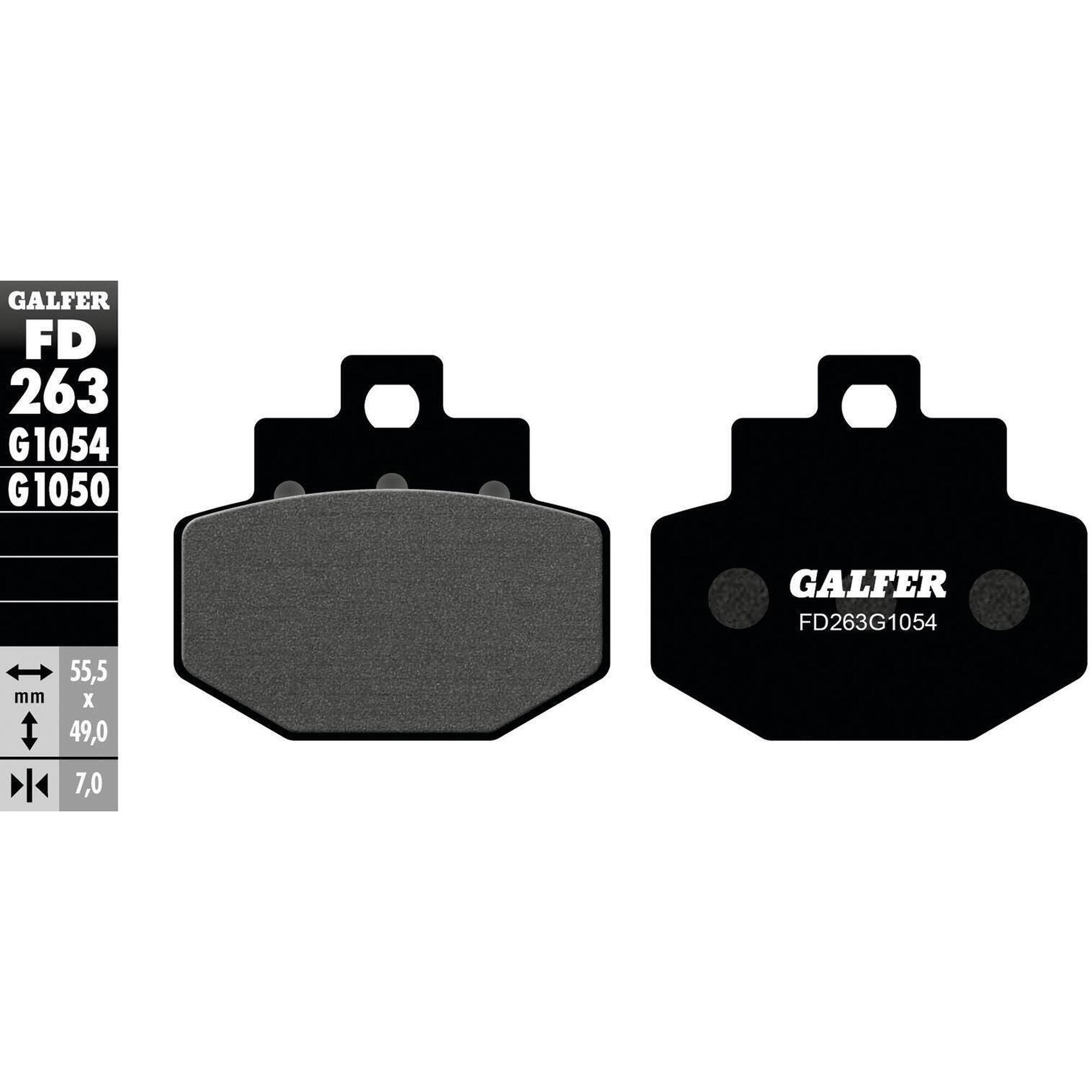 Klocki hamulcowe GALFER FD263 organiczne (FD263G1054)
