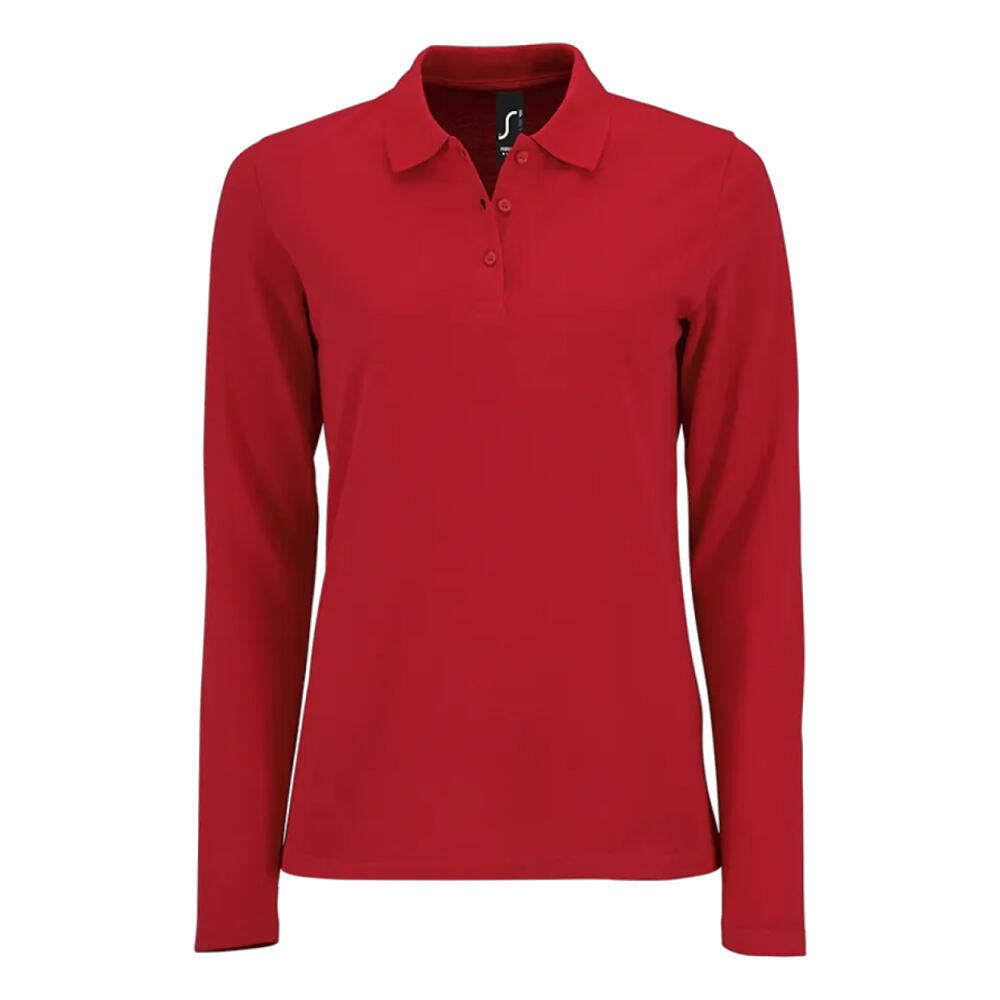 Damska Koszulka Polo Z Długim Rękawem Perfect Pique
