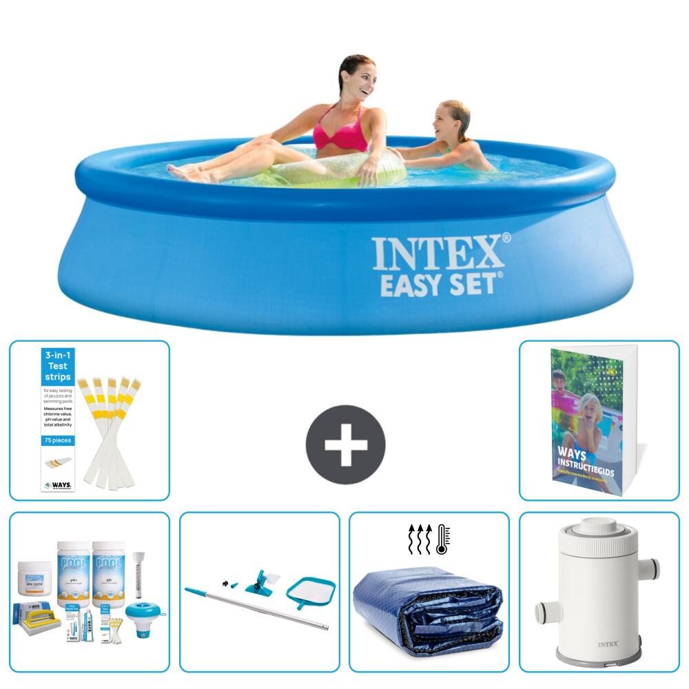 INTEX Basen Easy Set Okrągły - 244x61 cm - 7-częściowy S93
