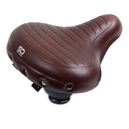 Siodło rowerowe Relax Premium – wodoodporne – brązowe