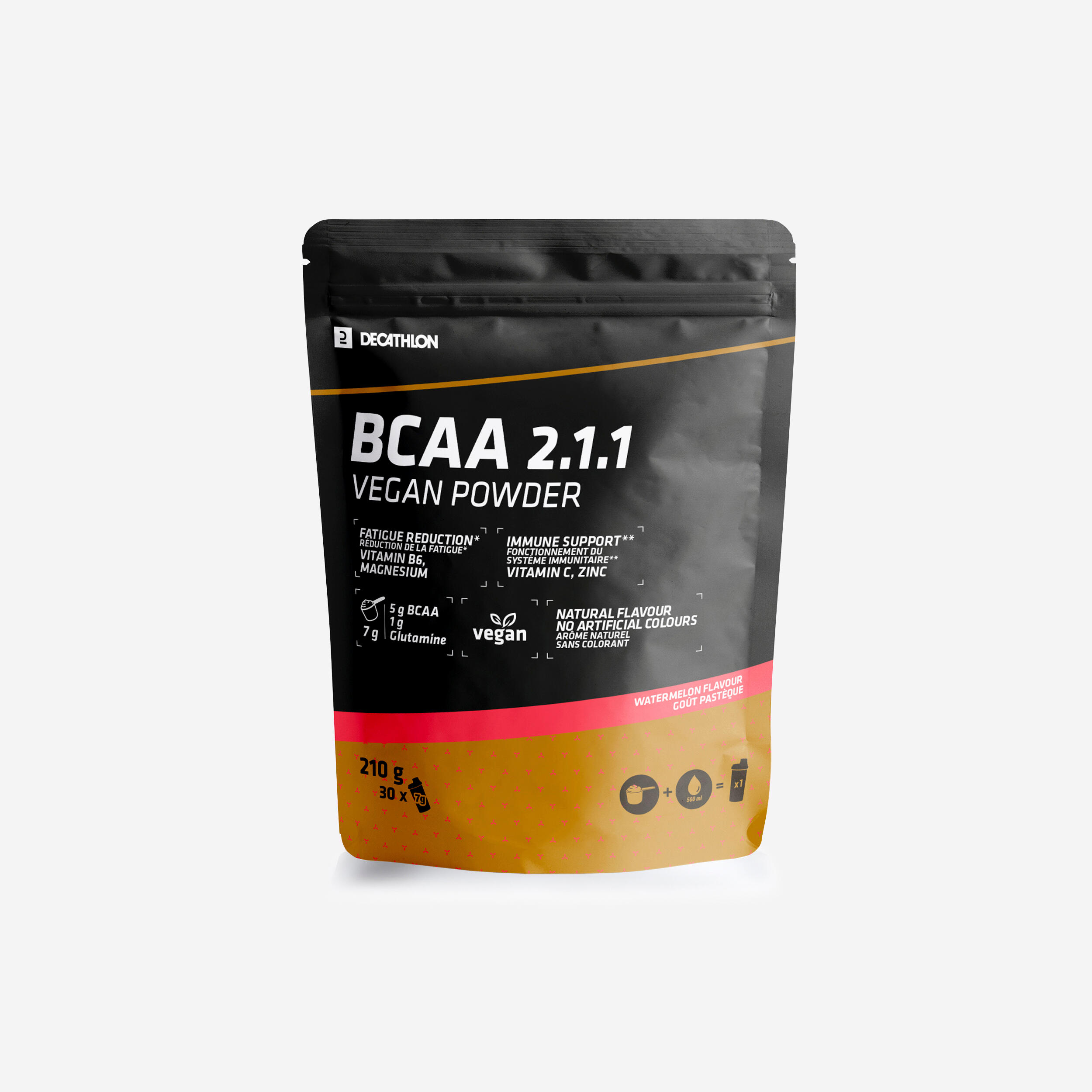 Aminokwasy rozgałęzione BCAA 2.1.1 wegański smak arbuzowy 210 g