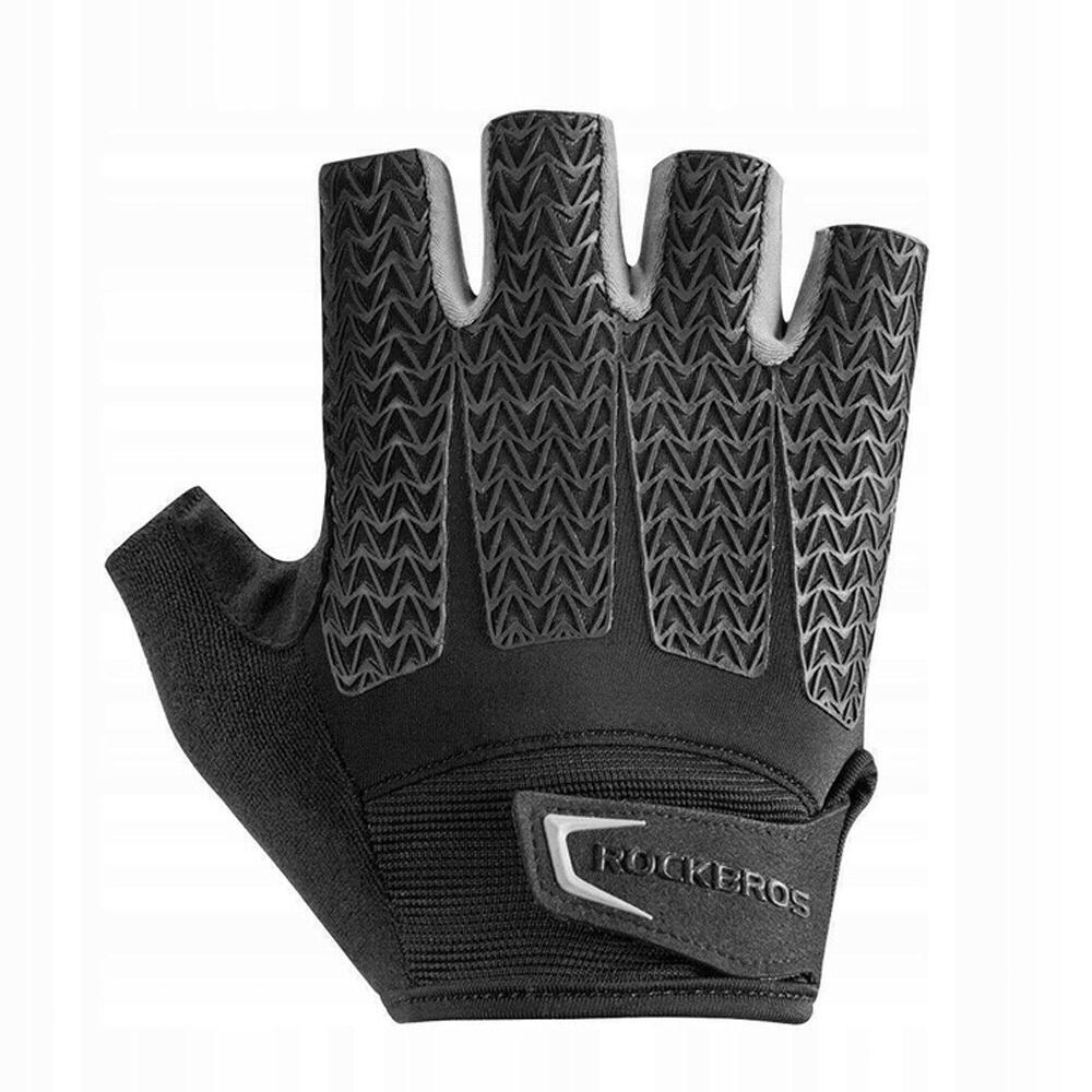Rękawiczki rowerowe rockbros żelowe szare unisex rozmiar XL
