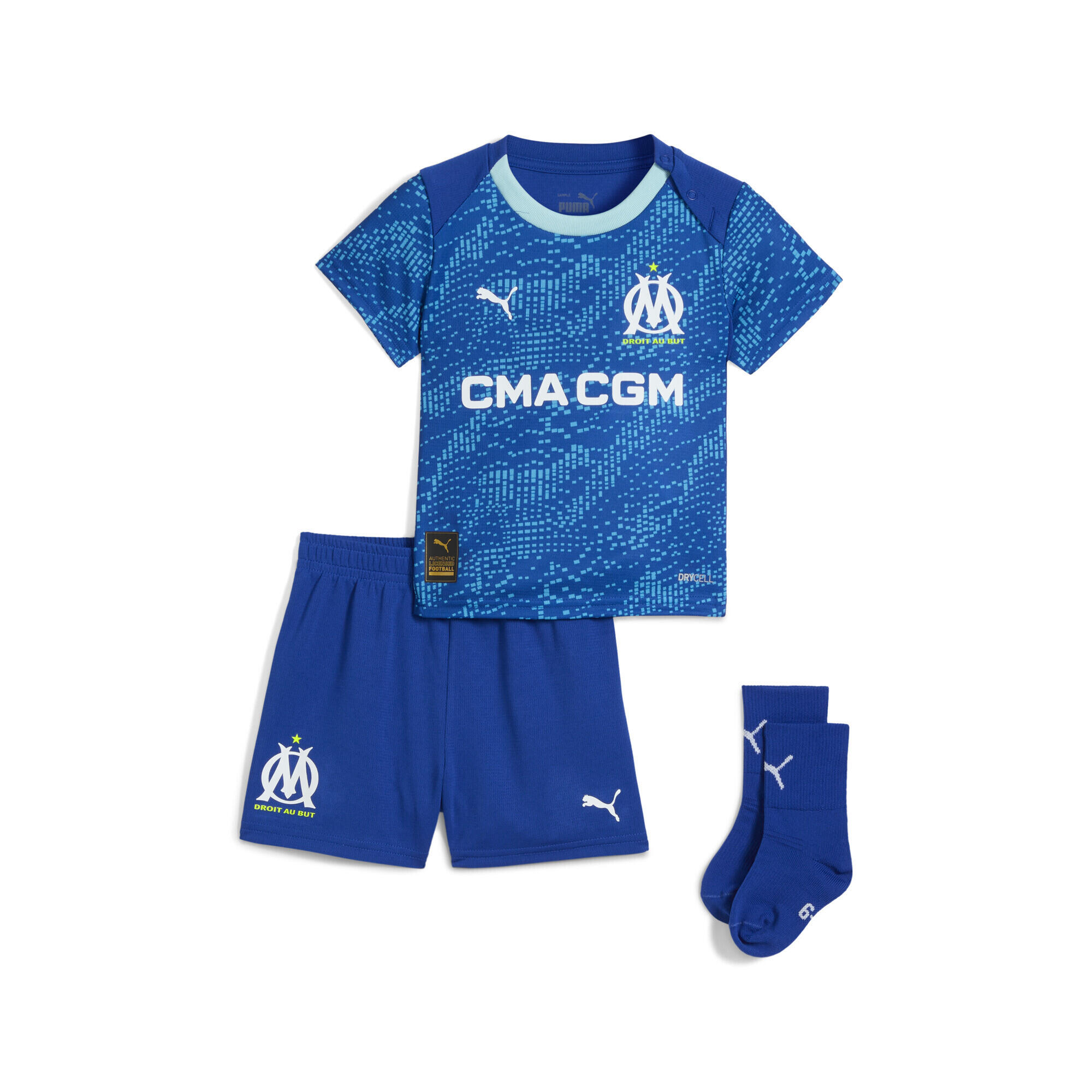 Trzeci strój Olympique Marsylia 25/26 dla małych dzieci PUMA