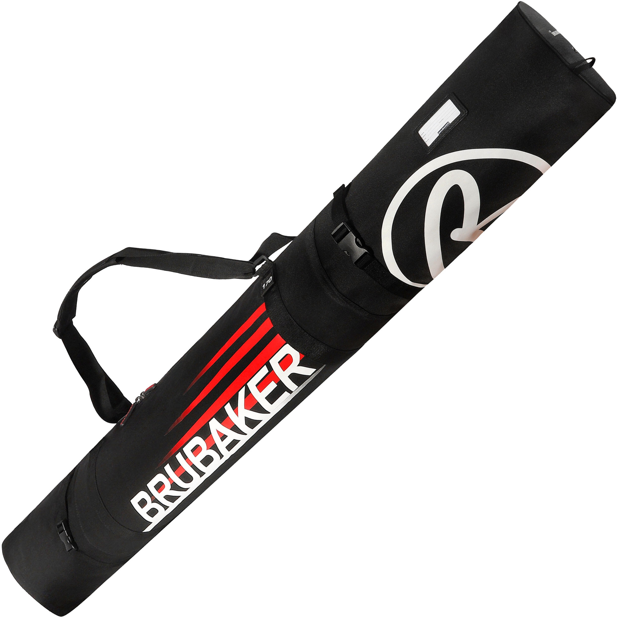 BRUBAKER pokrowiec na narty i kije - 1 para - 170 cm - czarny-czerwony