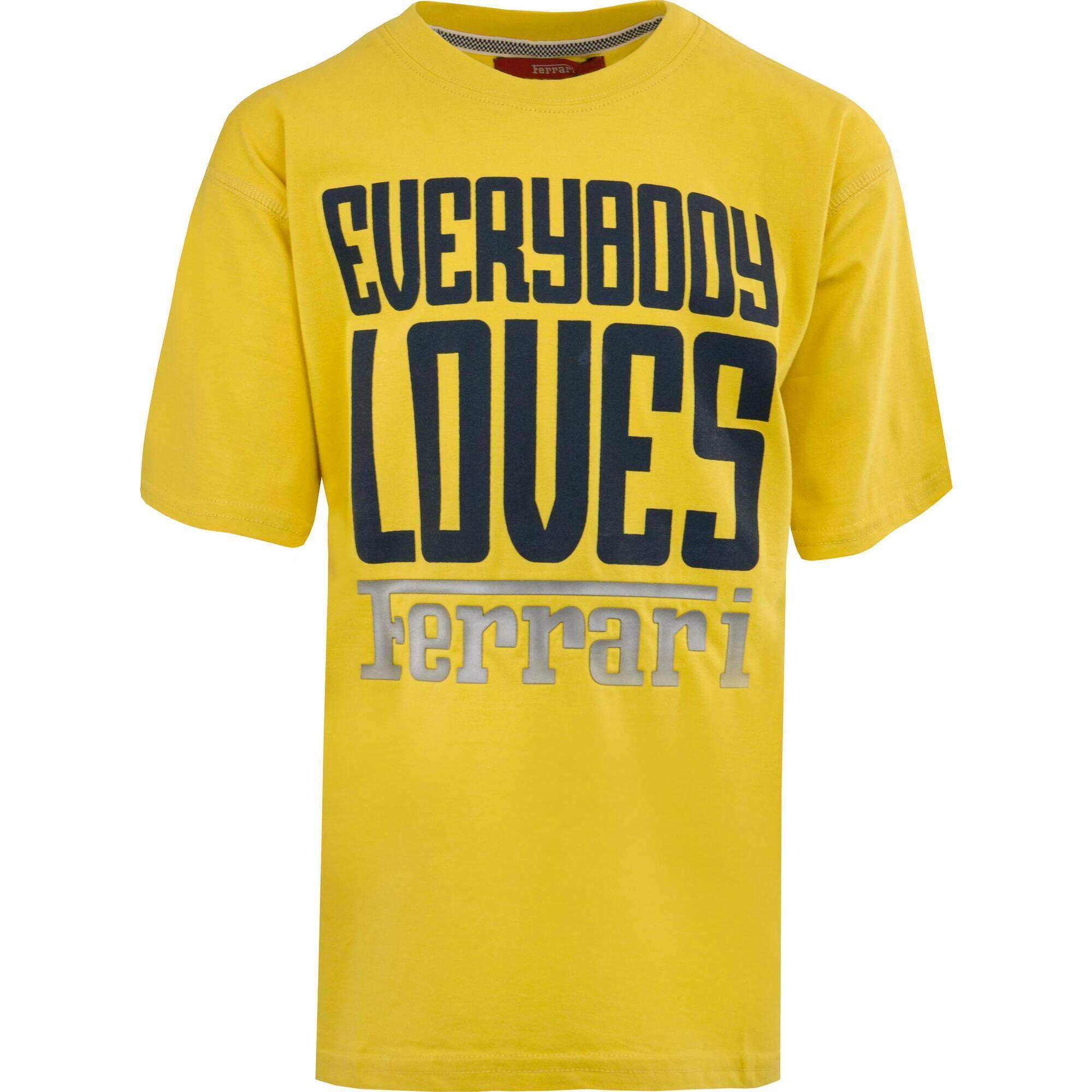 Dziecięcy T-shirt Ferrari Jr «Everybody Loves Yellow» 3 lata