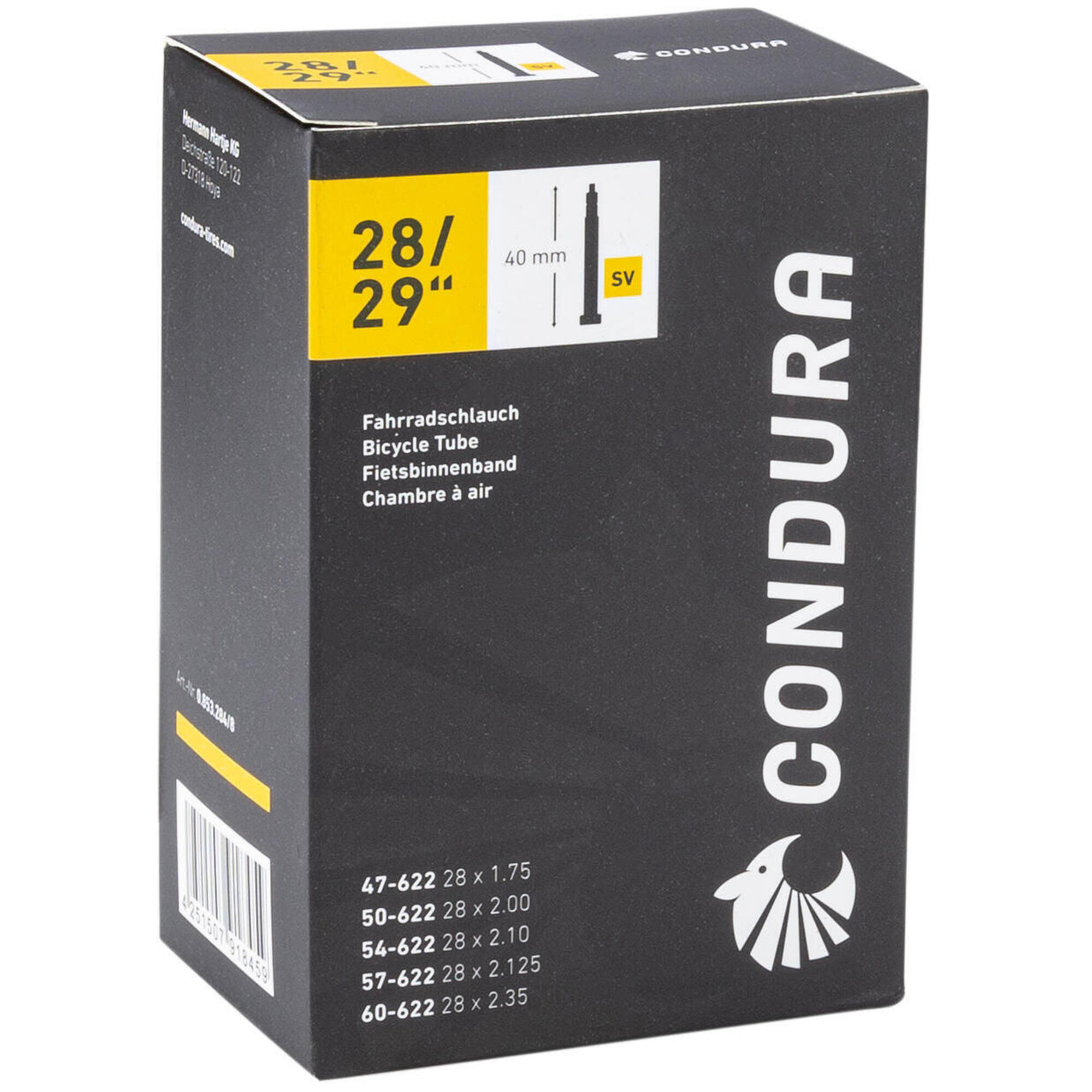 Dętka CONDURA 28/29 SV 40 mm 47-60-622