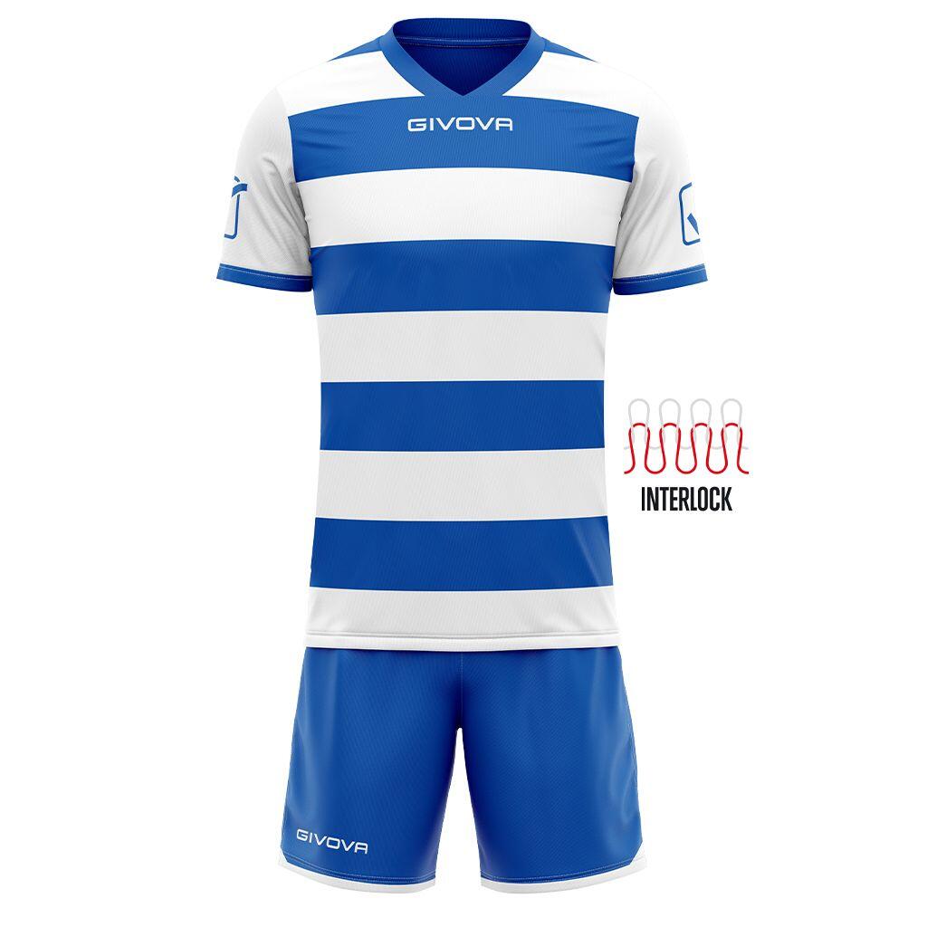 Sports Set Givova Rugby White-royal Blue