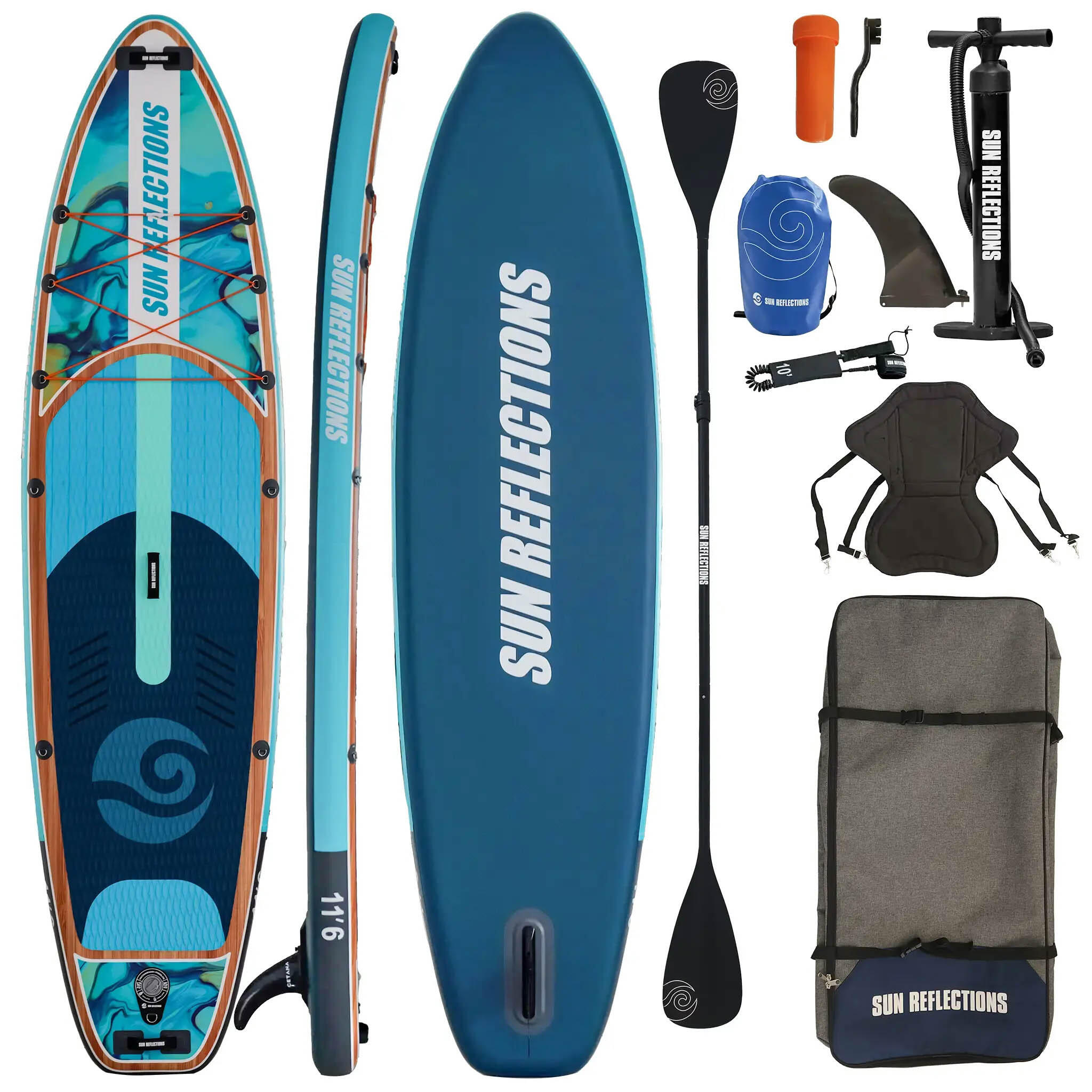 Deska Sup Pompowana Sun Reflections L 11'6 Combo