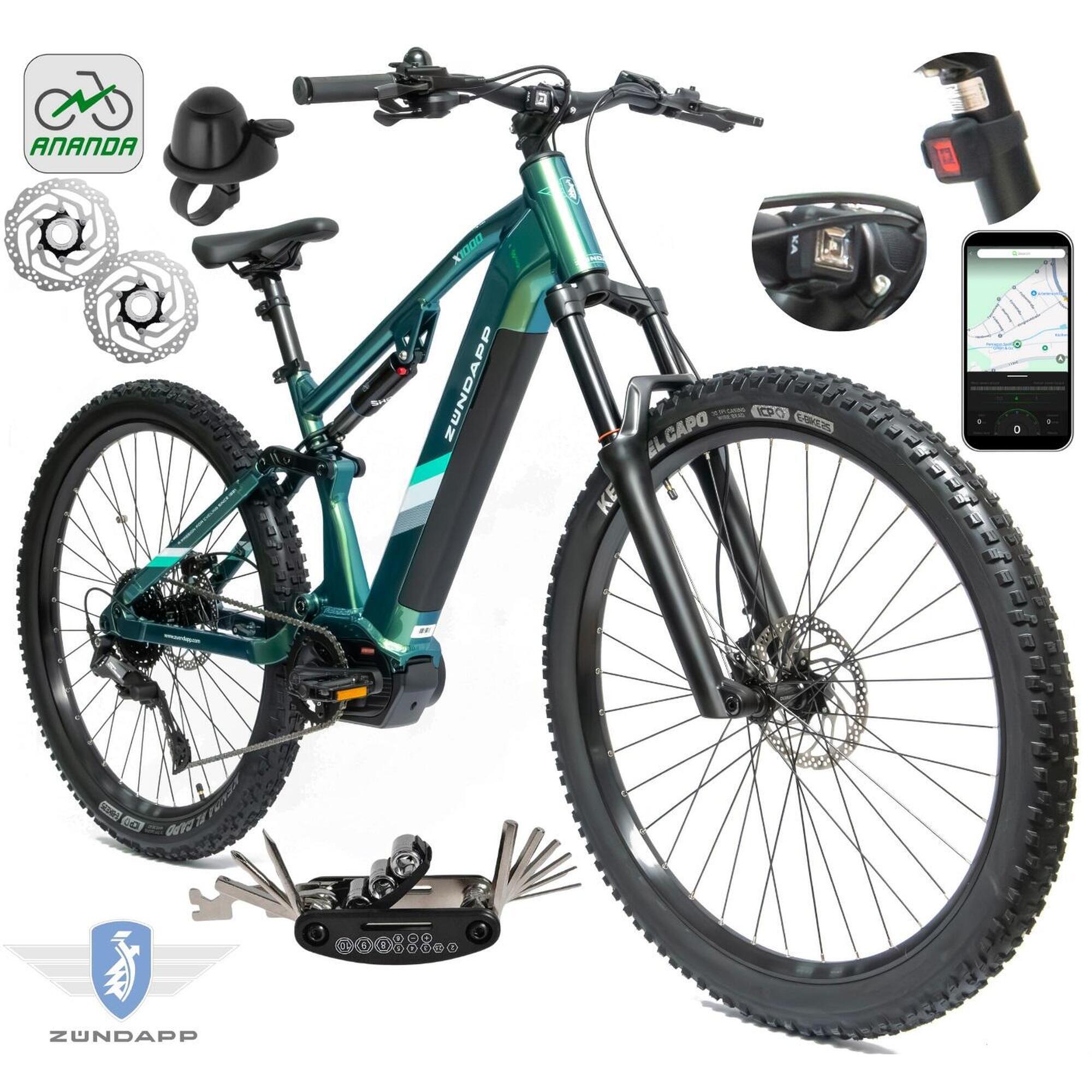 Rower Elektryczny Męski Damski Górski 29 SHIMANO 110 Nm Aplikacja 2025 LCD