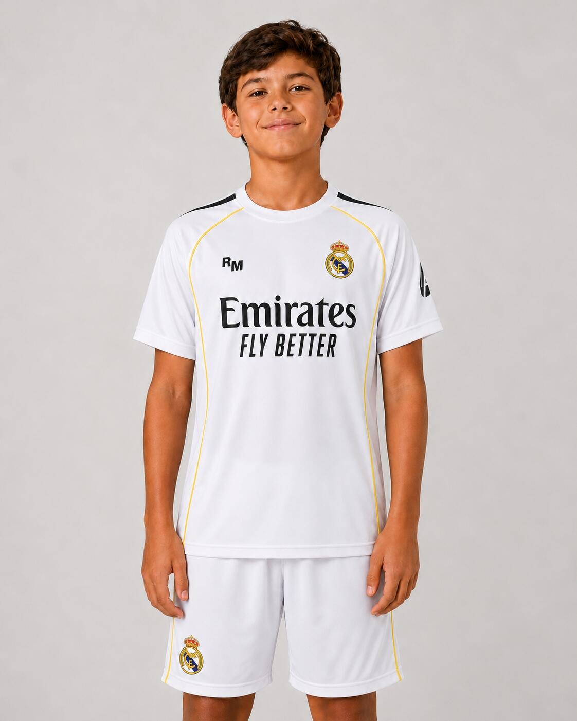 Strój domowy Real Madrid 25/26 dla dzieci