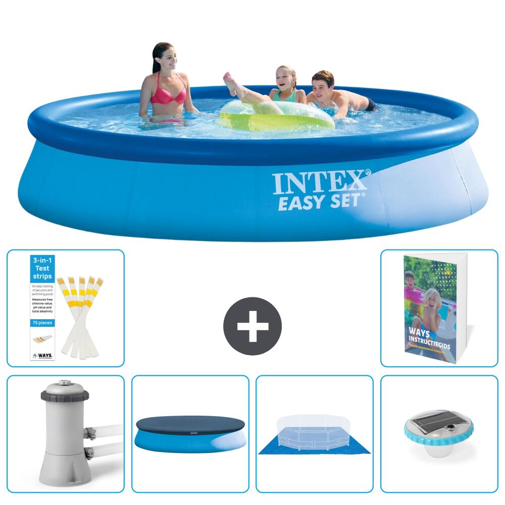 INTEX Basen Easy Set Okrągły - 396x84 cm - 7-częściowy S248