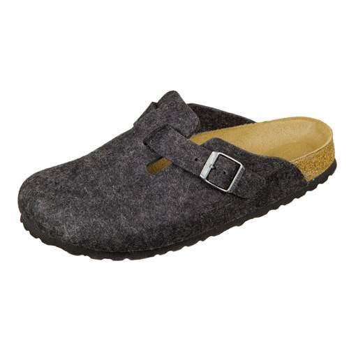 Klapki damskie Birkenstock Boston Anthracite Felt