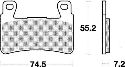 Klocki hamulcowe TRW MCB 703 SV z metalu sinterowanego