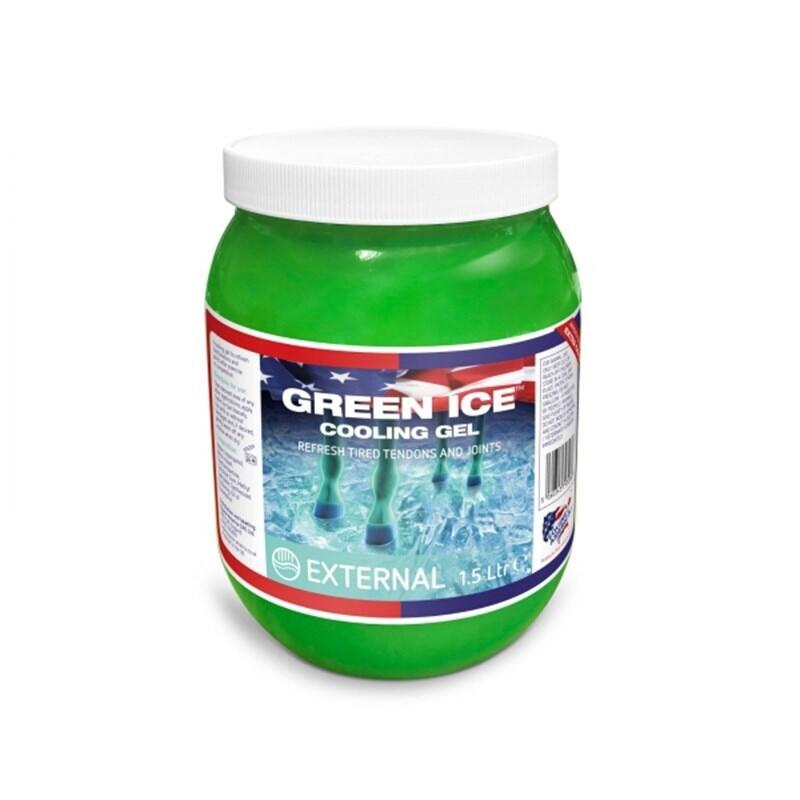 Żel odświeżający dla koni Equine America green ice 1,5 l