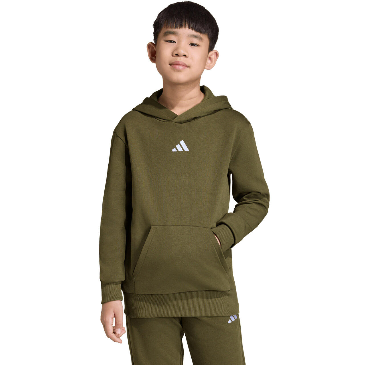 Bluza dla dzieci adidas Essentials Hoodie 225 oliwkowa KS0367