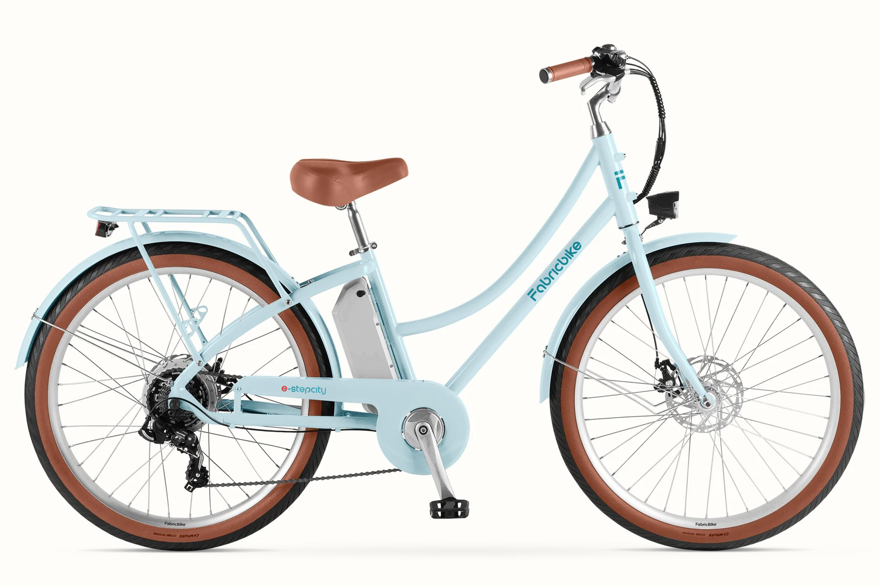 Rower elektryczny E-Stepcity – 250 W, 36 V, zasięg 60 km, Shimano 7B. Blue