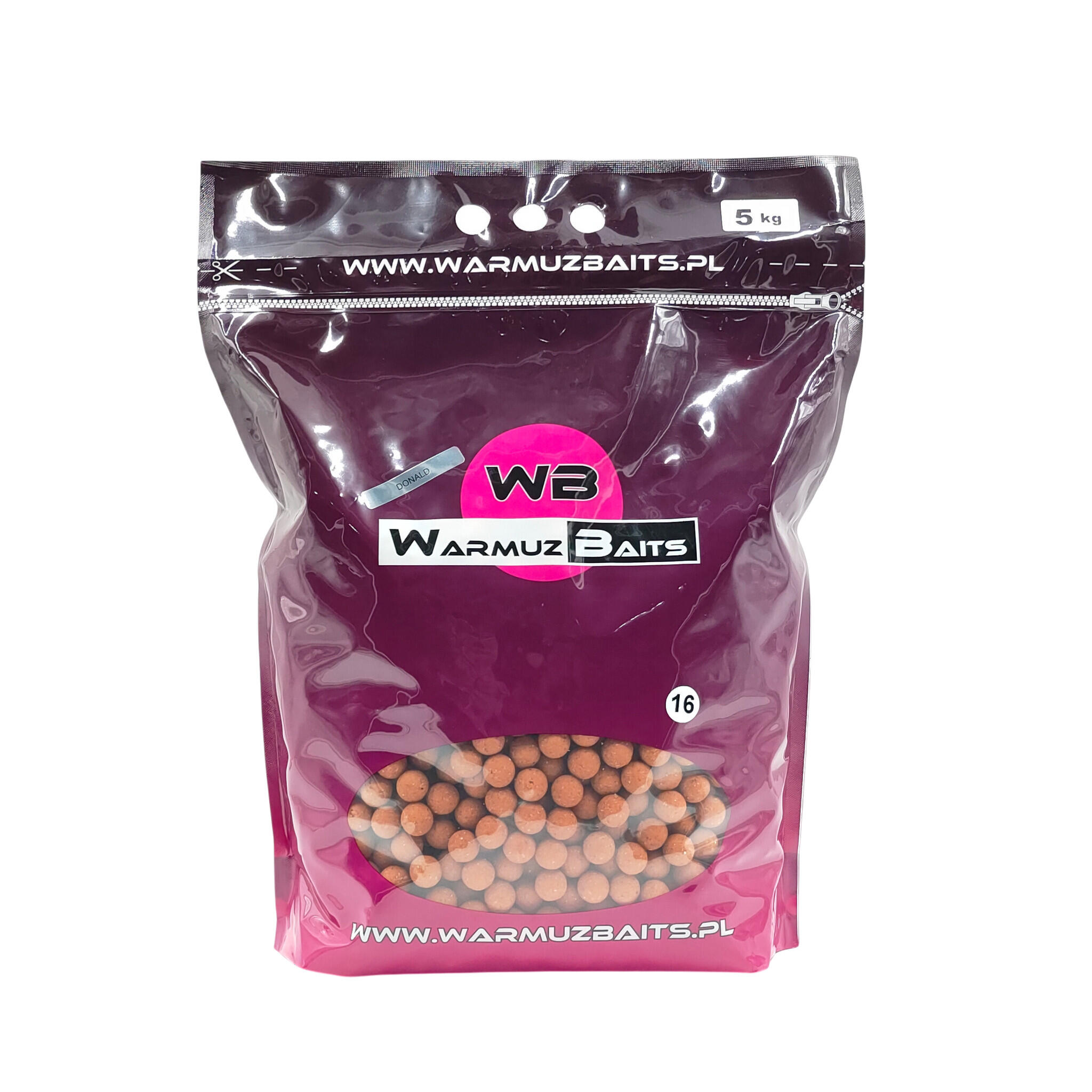 Kulki zanętowe 16mm Warmuz Baits Worek 5kg DONALD