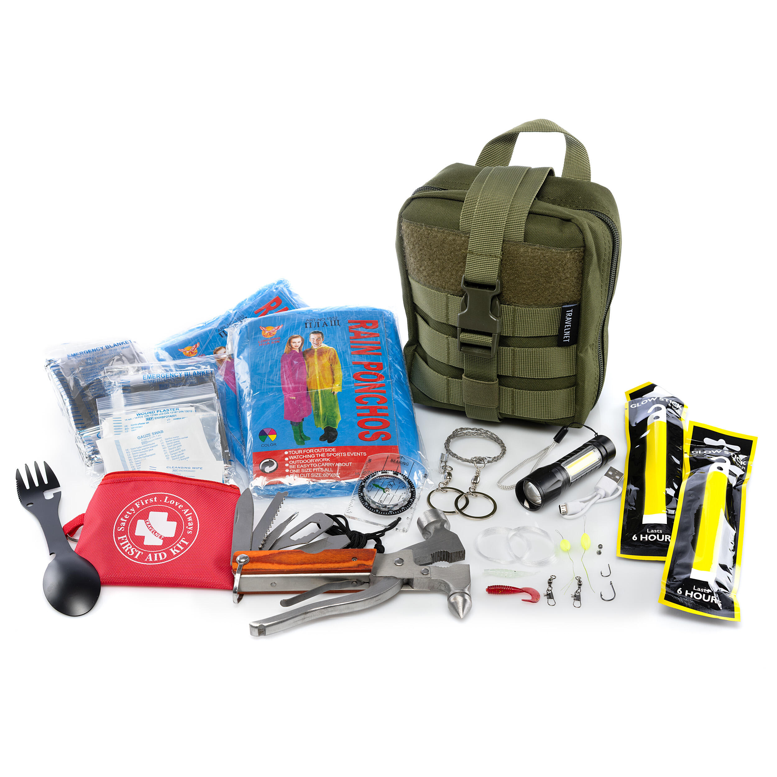 Travelnet Survival Base – 30-częściowy zestaw outdoorowy i pierwszej pomocy