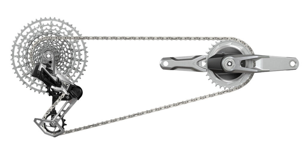 Zestaw SRAM Eagle AXS 170 mm podwójny 32/34 srebrny