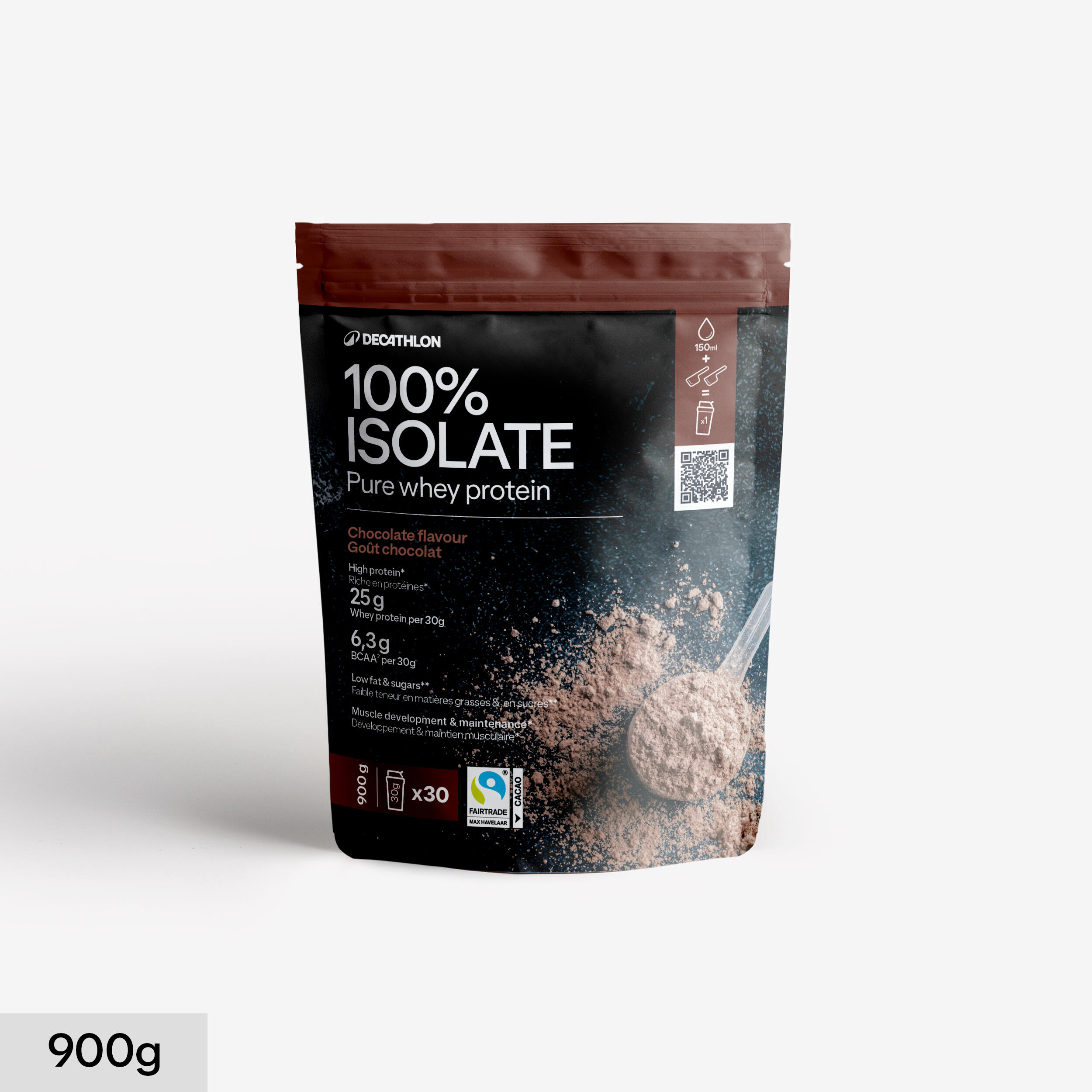 Białko Pure whey 100% izolat czekoladowy 900 g