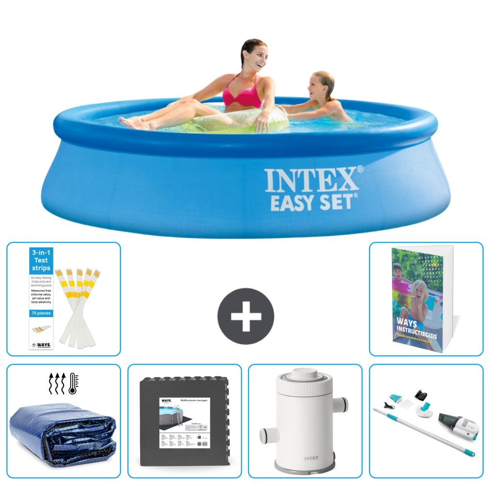 INTEX Basen Easy Set Okrągły - 244x61 cm - 7-częściowy S141