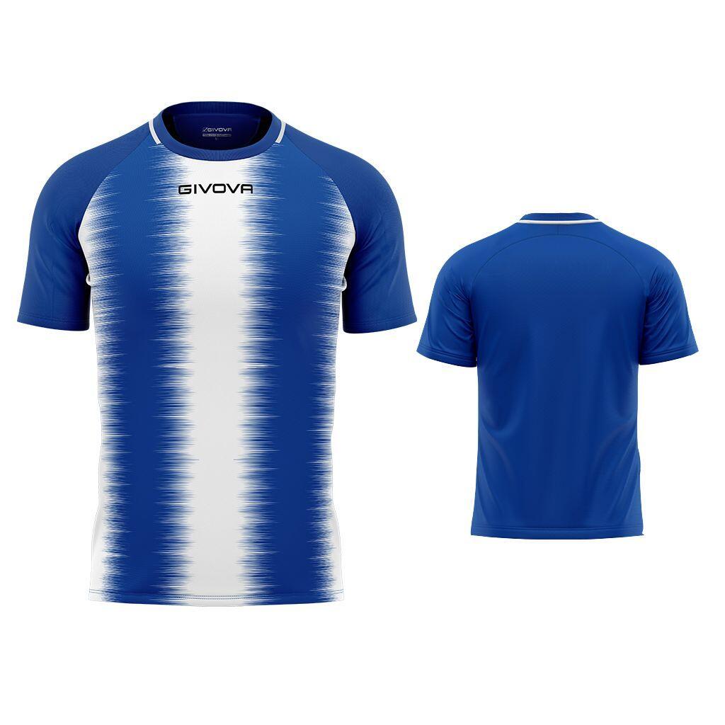 Koszulka sportowa Givova Stripe w kolorze królewsko-biało-niebieskim