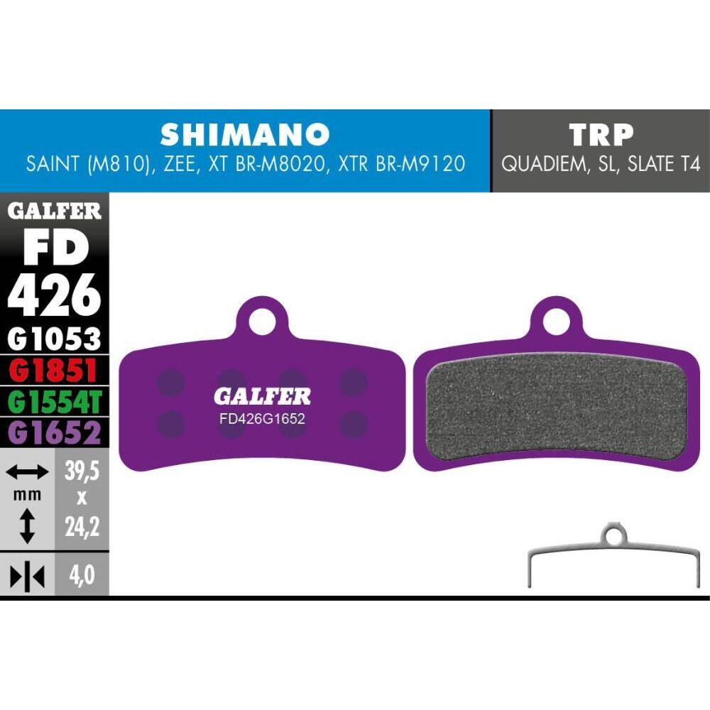 Klocki hamulcowe Galfer Shimano Saint 810, Zee