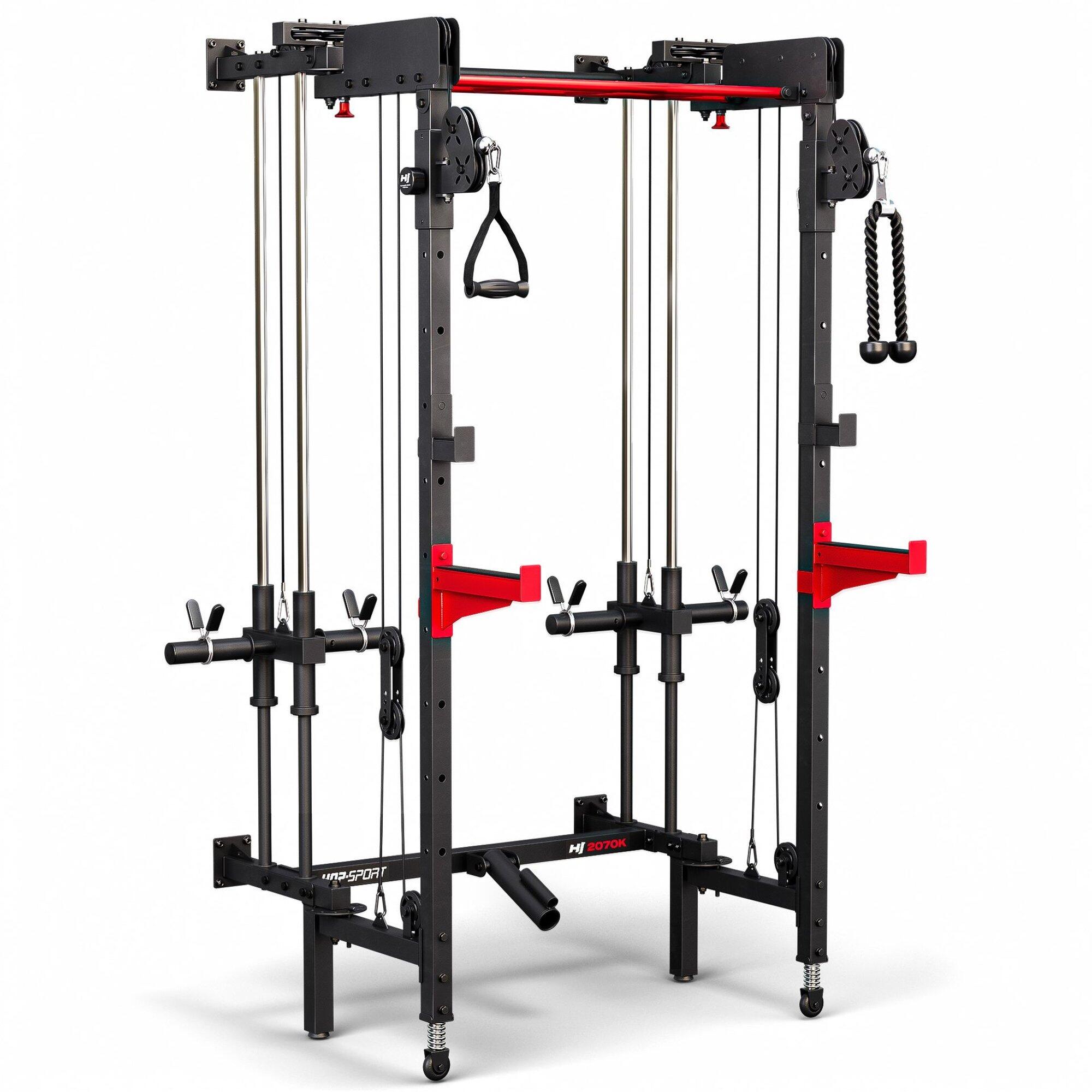 Klatka do treningu siłowego Power Rack Hop-Sport HS-2070K ścienna