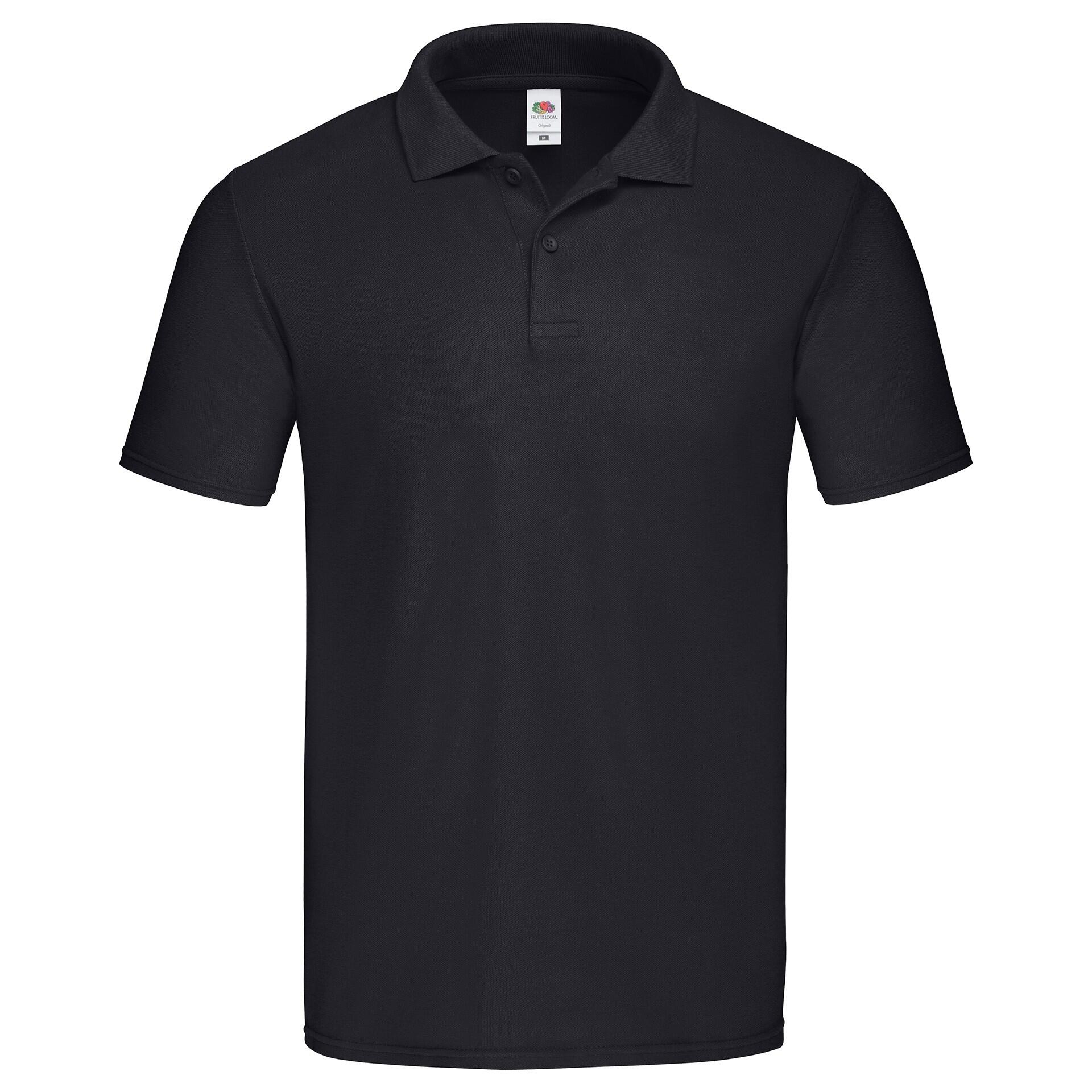 Oryginalna koszulka polo dla dorosłych Fruit Of The Loom w kolorze czarnym