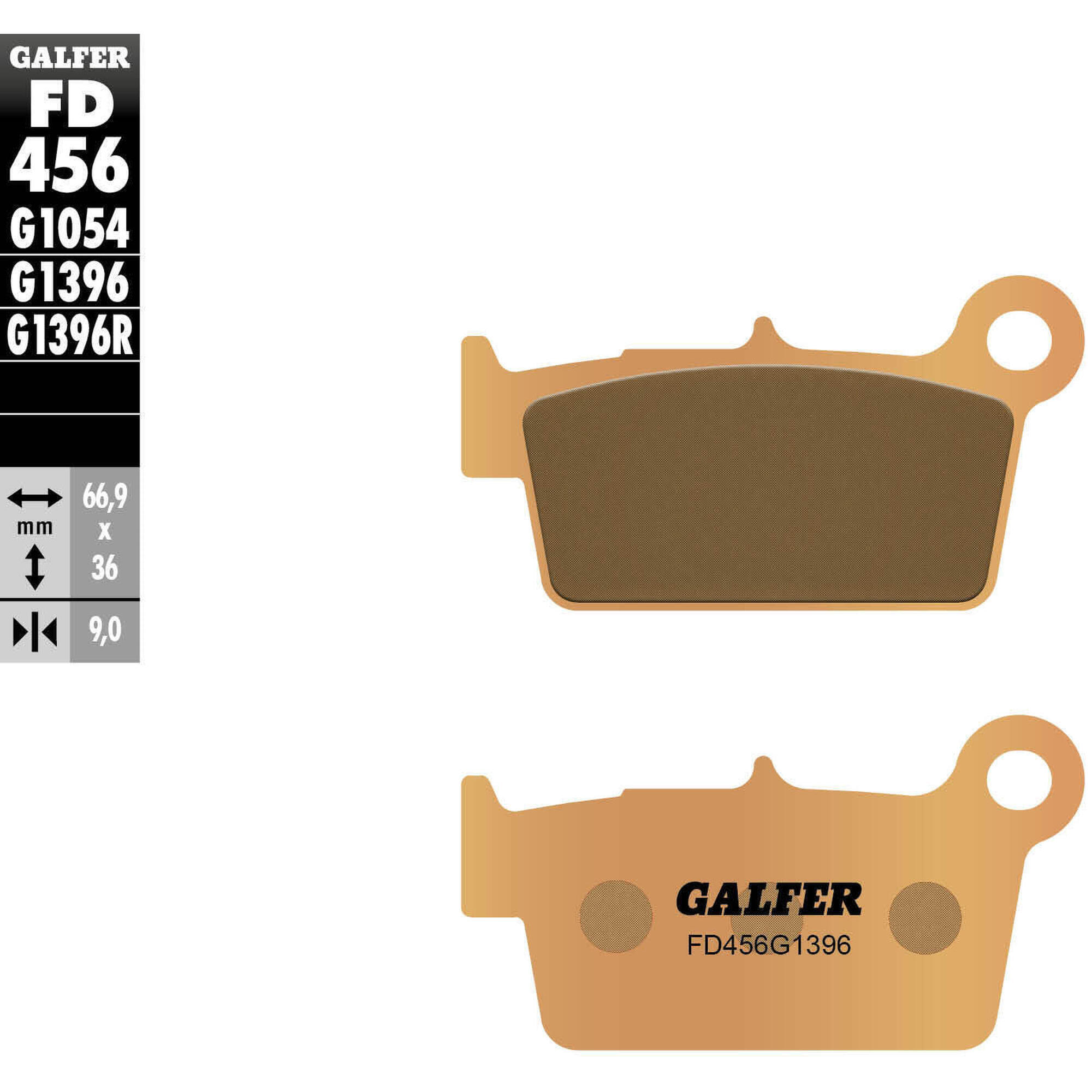 GALFER FD456 G1396 klocki hamulcowe metalowe sinterowane offroad