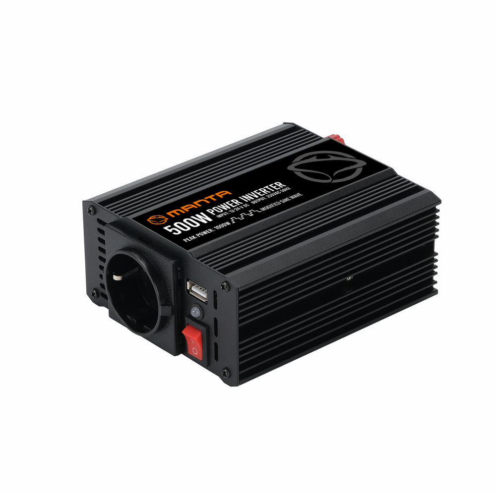 Przetwornica samochodowa 12V/24V na 230V 500W/1000W MPI500M