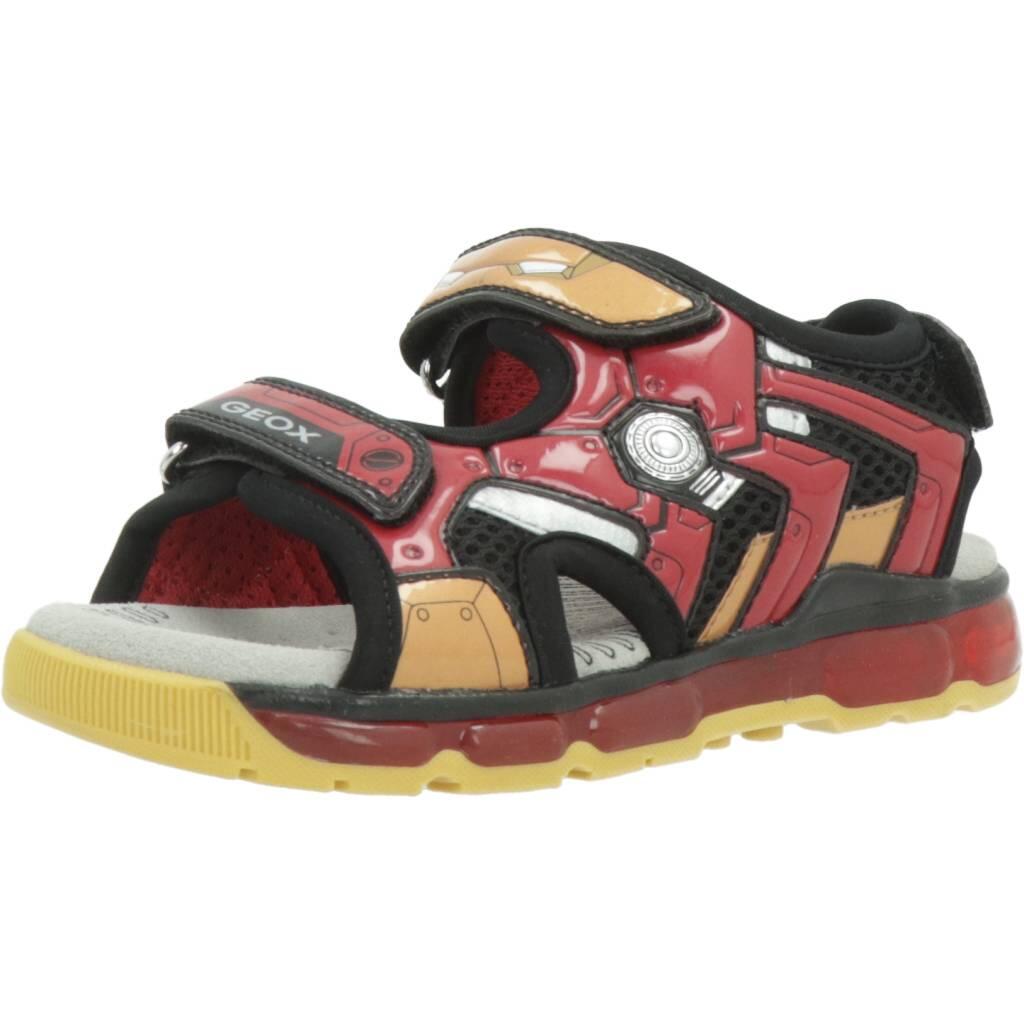 Sandały GEOX J SANDAL ANDROID BOY Czerwony