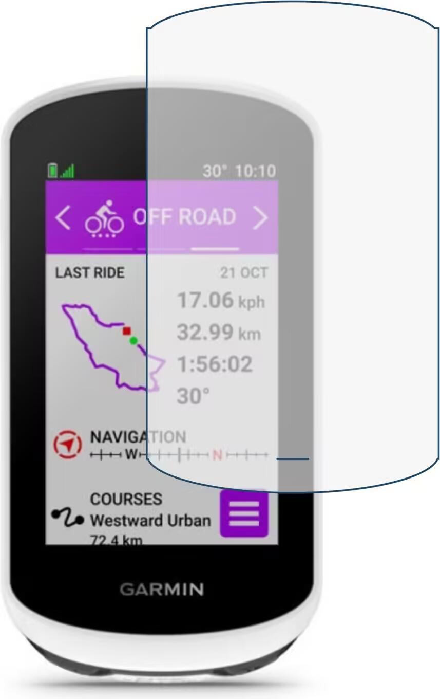 Szkło hartowane ochronne do Garmin Edge Explore 2