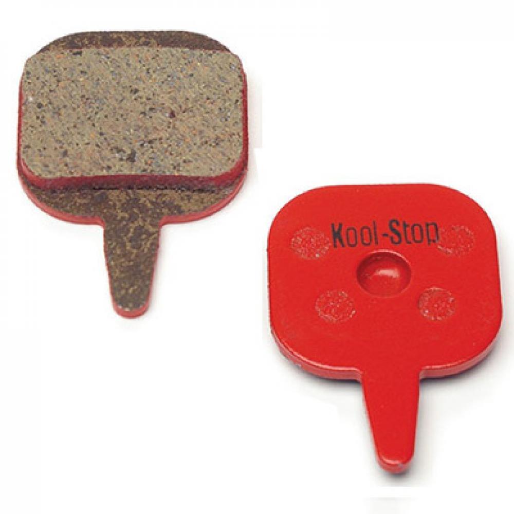 Koolstop Tektro Carbon Stop klocki hamulcowe tarczowe (2 szt.) - Czerwone