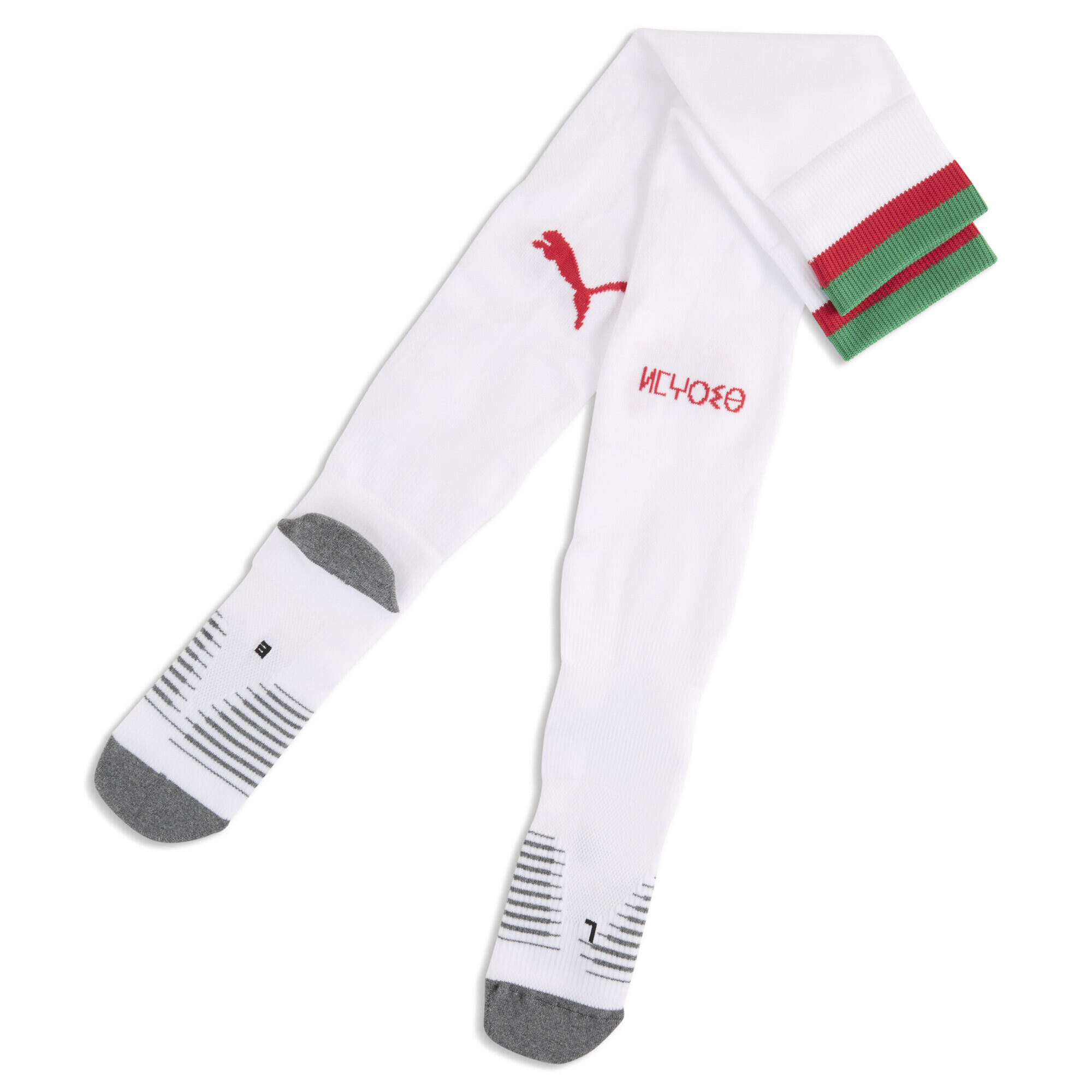 Męskie skarpety piłkarskie w paski Maroko 2026 PUMA