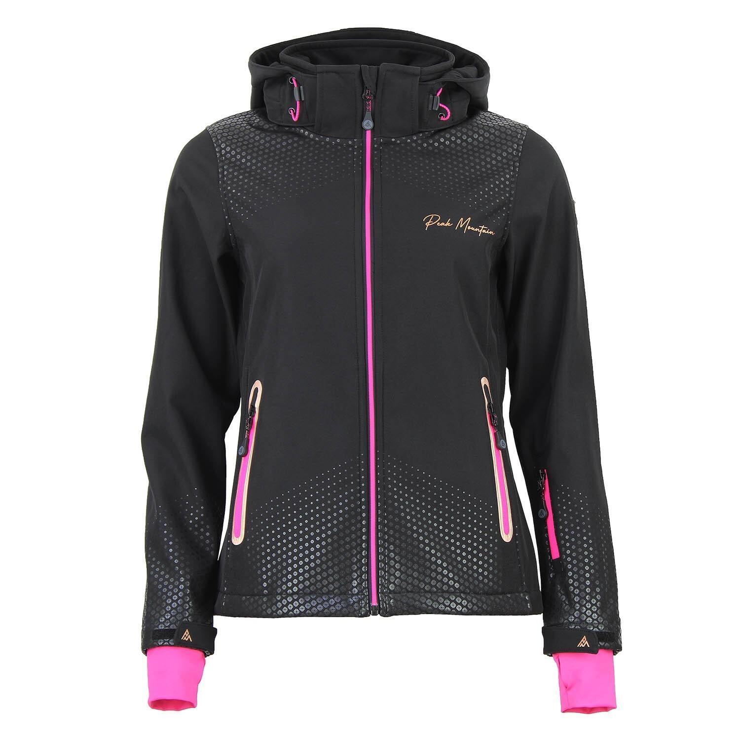 Damska polarowa kurtka z kapturem na zamek Peak Mountain Softshell