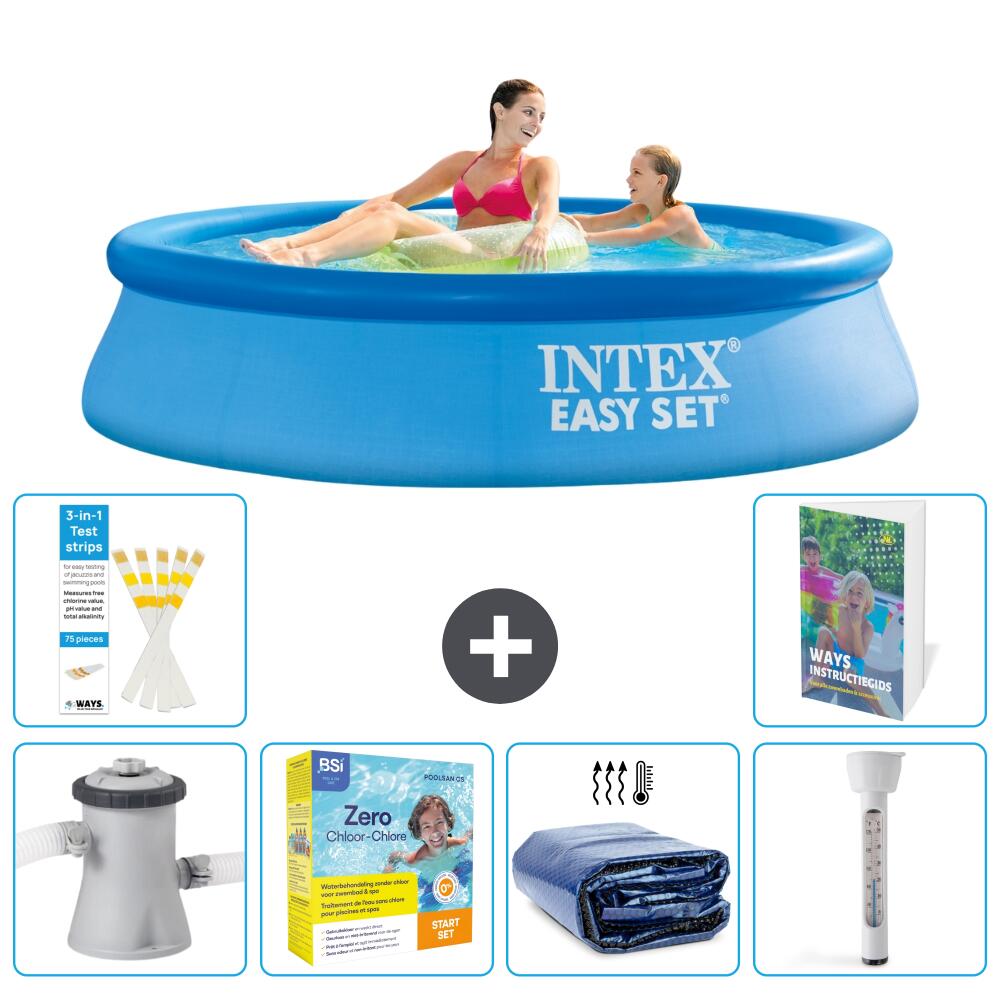 INTEX Basen Easy Set Okrągły - 244x61 cm - 7-częściowy S184