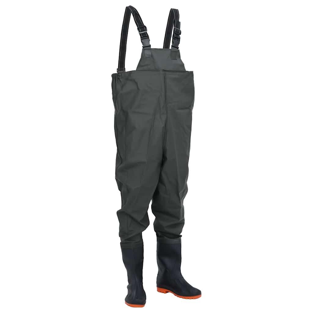 VidaXL Waders z Wbudowanymi Butami Rozmiar 43 Ciemnozielony