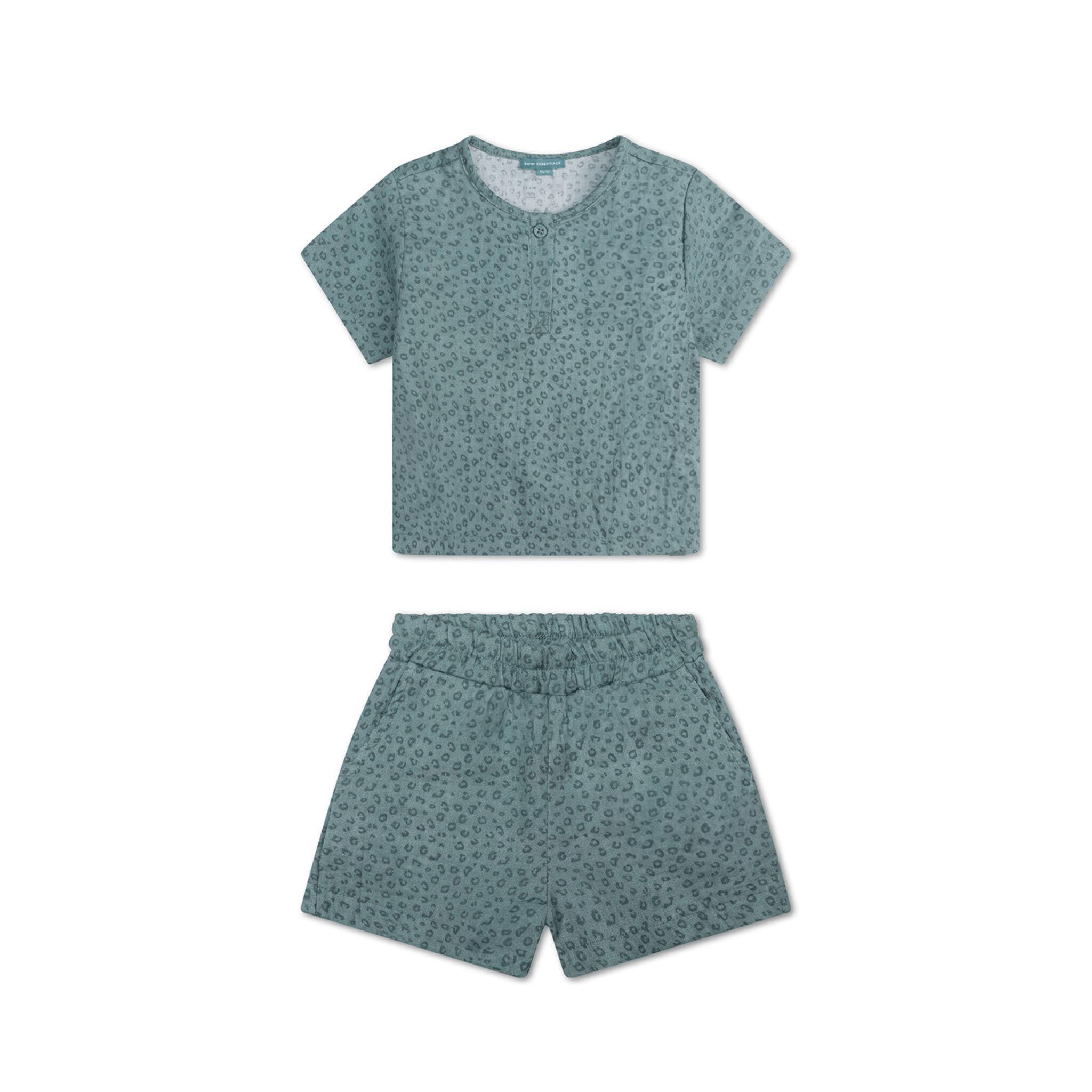 Swim Essentials Beachwear Boys - Muslin - Green - Leopard