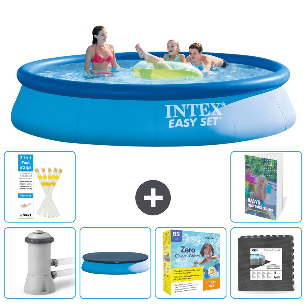INTEX Basen Easy Set Okrągły - 396x84 cm - 7-częściowy S259