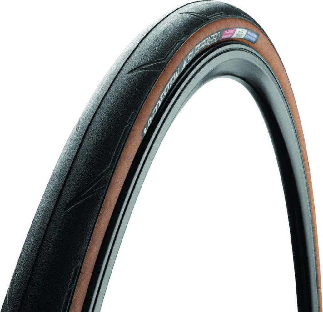 Opona Rowerowa Szosowa Superpasso Tubeless 700 X 25C Czarna/Przezroczysta