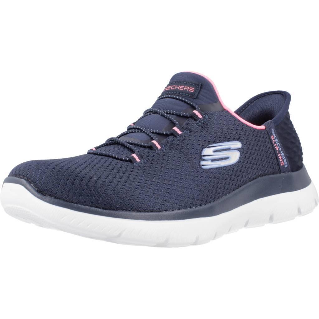 Buty SKECHERS SLIP-INS SUMMITS - DIAMOND DREAM Niebieski
