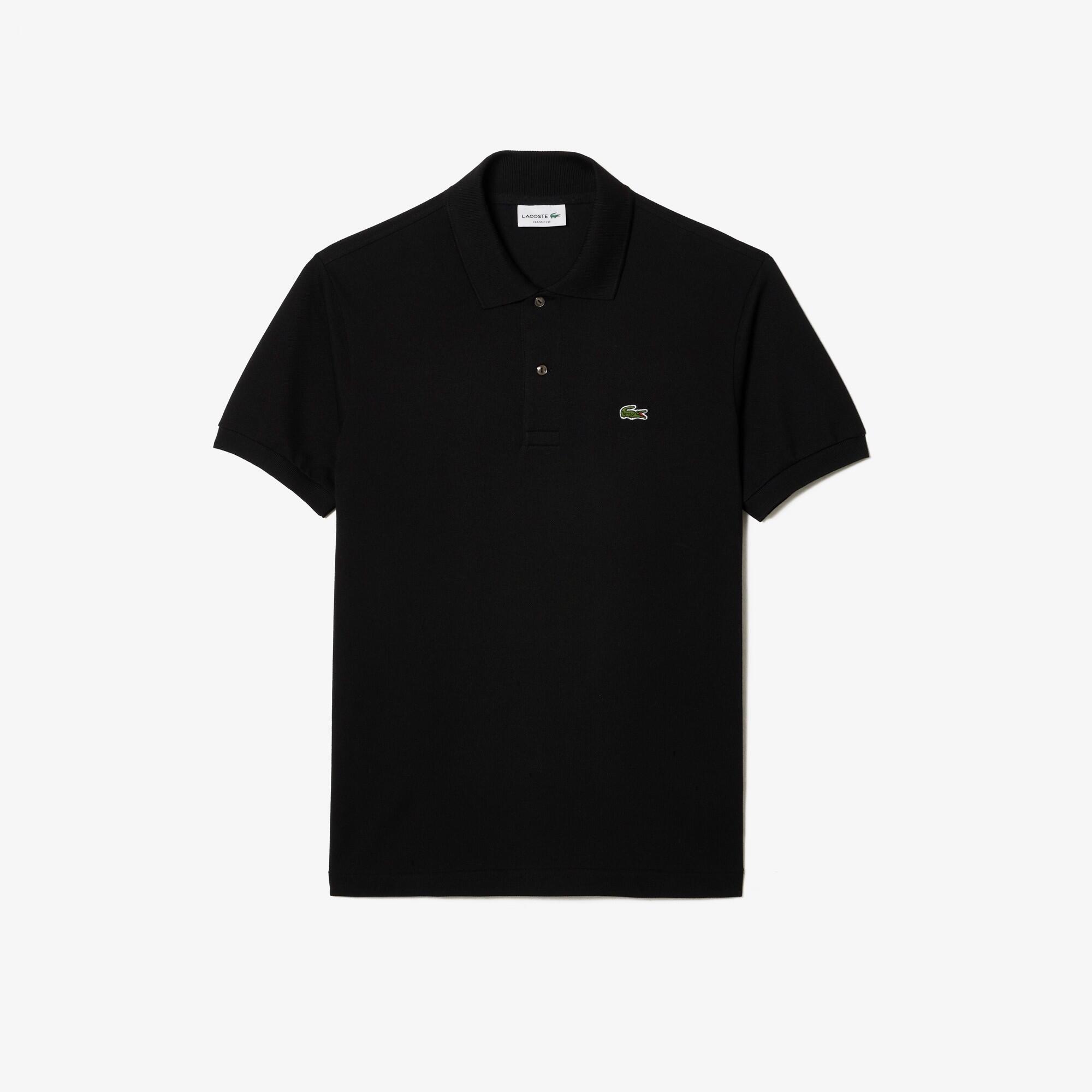 Lacoste Model L1212 Short Sleeved Ribbed Collar S Kolor Czarny