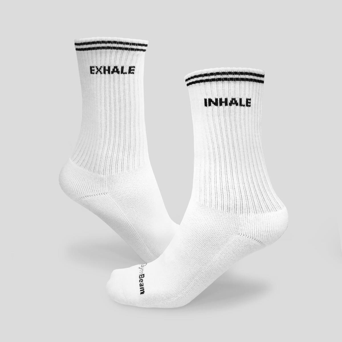 Skarpety unisex fitness białe Breathe